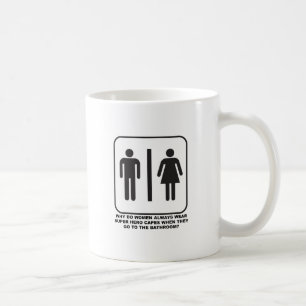 Women Wearing Capes in the Bathroom Funny Mug