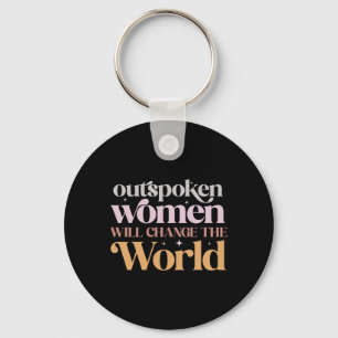 Women Will Change The World Feminist Girl Power  Keychain