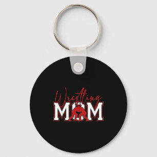 Women Wrestling Mom Funny Wrestle Wrestler Mothers Keychain