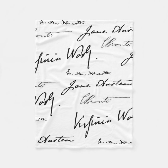 Women Writers Fleece Blanket (Front)