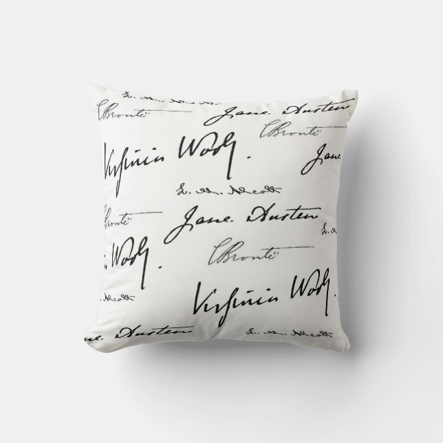 Women Writers Throw Pillow (Front)