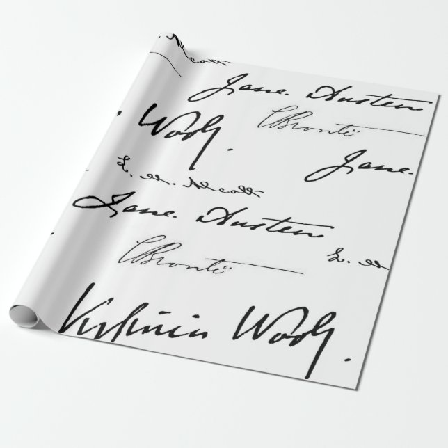 Women Writers Wrapping Paper (Unrolled)