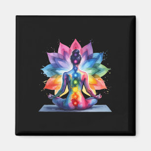 Women Yoga Meditation Spiritual Body Energy Chakra Magnet