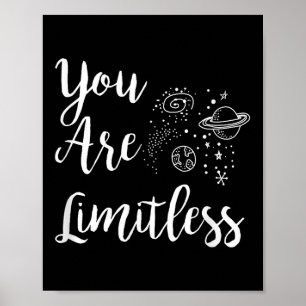 Women You Are Limitless Amazing Motivational  Poster