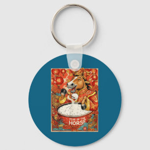 Women Zodiac Chinese Horse Rice Keychain