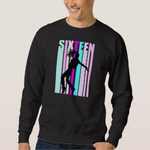 Womens 16th Dance Birthday For Girls Hiphop Dancer Sweatshirt