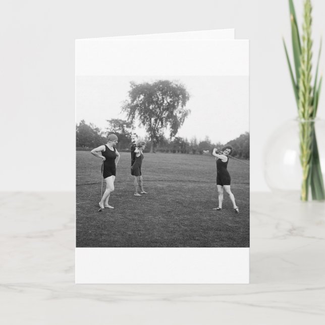 Women's 1920s Golf Fashion Card (Front)