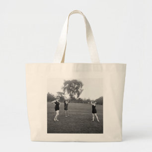 Women's 1920s Golf Fashion Large Tote Bag