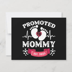 Womens 1st Time Mom EST 2025 New First Mommy Mothe Thank You Card