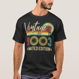 Womens 2003 Limited Edition Vintage 19th Birthday  T-Shirt