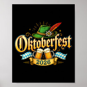 Women's 2026 german beer festival bavarian poster