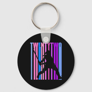 Womens 22nd Birthday Field Hockey Player Sports Gi Keychain