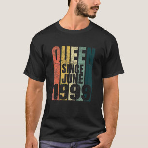 Womens 22Nd Birthday Woman Quarantined Queen Since T-Shirt