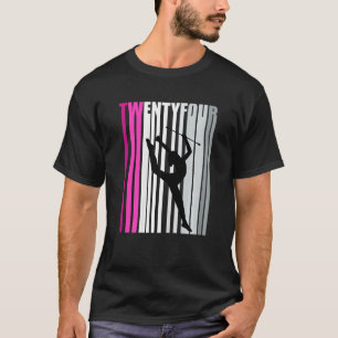 Womens 24th Rhythmic Gymnastics Birthday Baton Twi T-Shirt