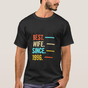 Womens 24th Wedding Anniversary  Best Wife Since 1 T-Shirt