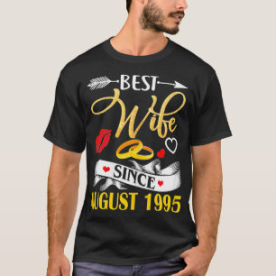 Womens 25th Wedding Anniversary s Best Wife Since T-Shirt