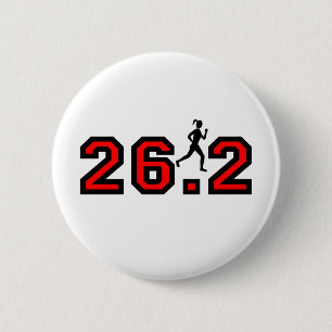 women's 26.2 marathon 2 inch round button