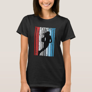 Womens 28th Basketball Birthday Retro Vintage Dist T-Shirt