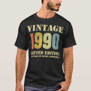 Womens 30 Year Old Gifts Vintage 1990 Limited Edit T-Shirt