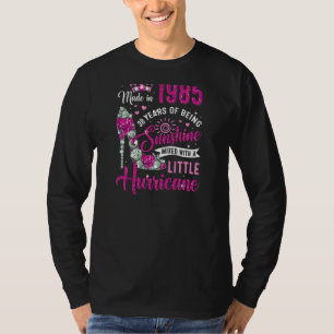 Womens 38 Year Old Made In 1985 Birthday Queen Dia T-Shirt