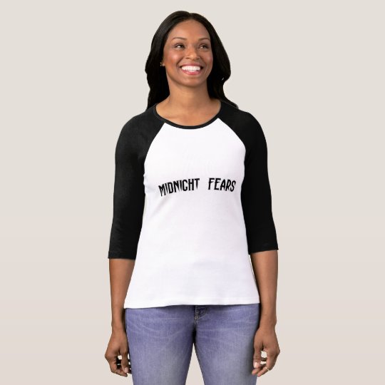 Womens 3/4 Sleeve Midnight Fears Tee Shirt