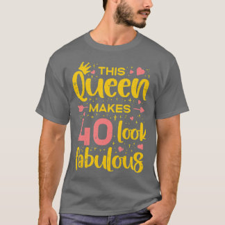 Womens 40 Years Old Gifts 40 & Fabulous Since 1982 T-Shirt