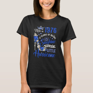 Womens 47 Year Old Made In 1976 Birthday Queen Dia T-Shirt