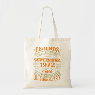 Womens 50th Birthday Gift Legends Born In Septembe Tote Bag