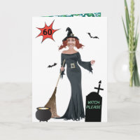 Women's 60th Birthday 🧙♀️ Funny Witch Please