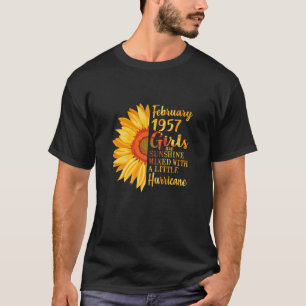Womens 65 Year Old Born In February 1957 65Th Birt T-Shirt