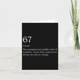 Womens 67 Definition Meme V-neck Card