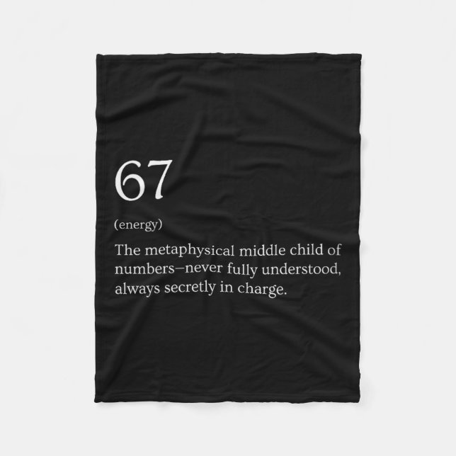 Womens 67 Definition Meme V-neck  Fleece Blanket (Front)