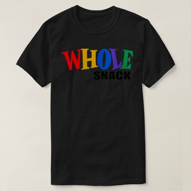 Womens 90's Cute Retro Whole Snack Graphic VNeck  T-Shirt (Design Front)