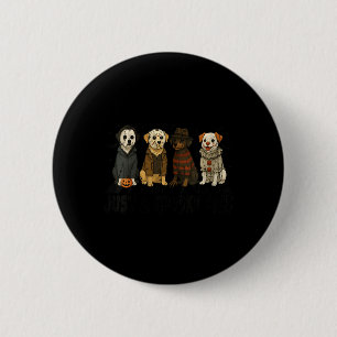 Womens A Spooky Paw Halloween Dog Halloween 2 Inch Round Button