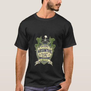Womens Absinth 1907 Alcohol Fairy Skull Liqueur Pa T-Shirt