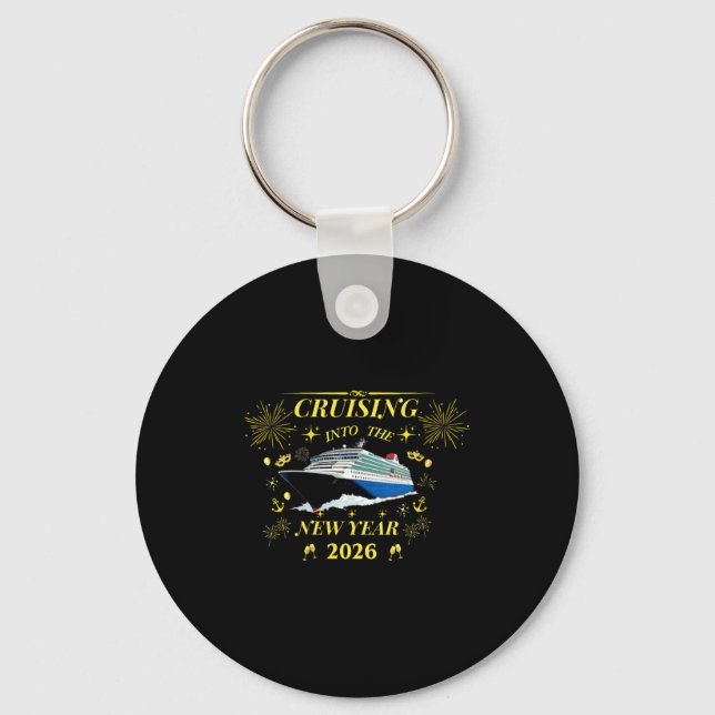 Womens Adventure Awaits – Welcome 2026 V-neck  Keychain (Front)