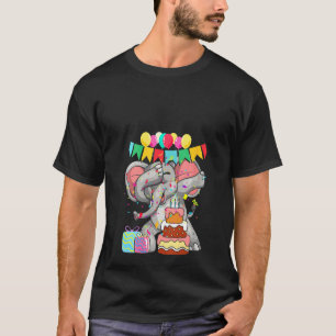 Womens Africa Dabbing Zoo Animal Birthday Kids  El T-Shirt
