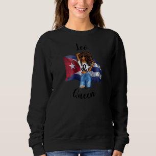 Womens Afro Cuban Leo Queen African Zodiac Cuba Fl Sweatshirt