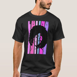 Womens Afro Latina Queen Black African American Ha T-Shirt