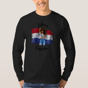 Womens Afro Paraguayan Libra Queen African Paragua T-Shirt
