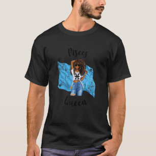 Womens Afro St Lucian Pisces Queen African St Luci T-Shirt
