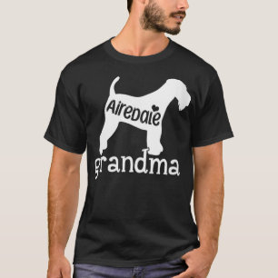 Womens Airedale Grandma Gifts Cute Airedale Terrie T-Shirt