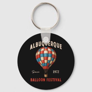 Womens Albuquerque Balloon Festival New Mexico Fie Keychain