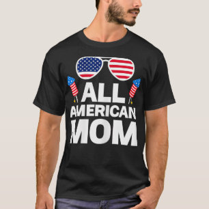 Womens All American Mom American Mom T-Shirt