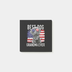 Womens American Flag Best Dog Grandma Ever Giant Post-it Notes