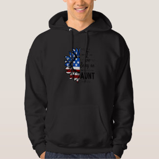 Womens American Flag Sunflower I Love Being An Aun Hoodie