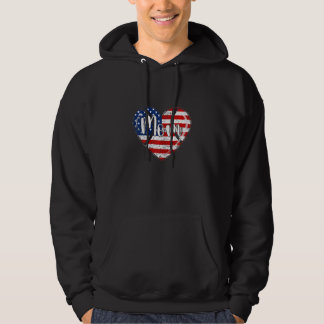 Womens American Flag Tennis Mom Apparel 4th Of J Hoodie