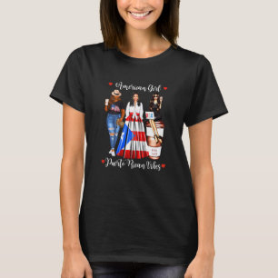 Womens American Girl Puerto Rican Vibes Puerto Ric T-Shirt