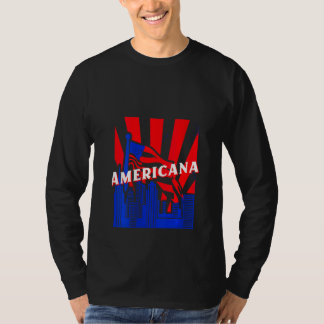 Womens Americana, City, Flag, BJJ, Jiu Jitsu, MMA, T-Shirt