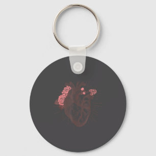 Women's Anatomical Heart Human Heart Anatomy Shirt Keychain